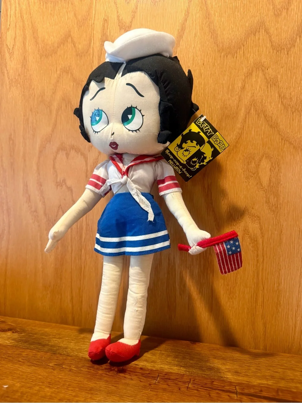 17” Patriotic Sailor Betty Boop Stuffed Plush Doll 2004 Kellytoy - 4th of July